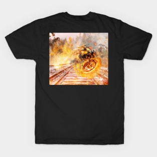 3D GHOST RIDER TRAIN T-Shirt